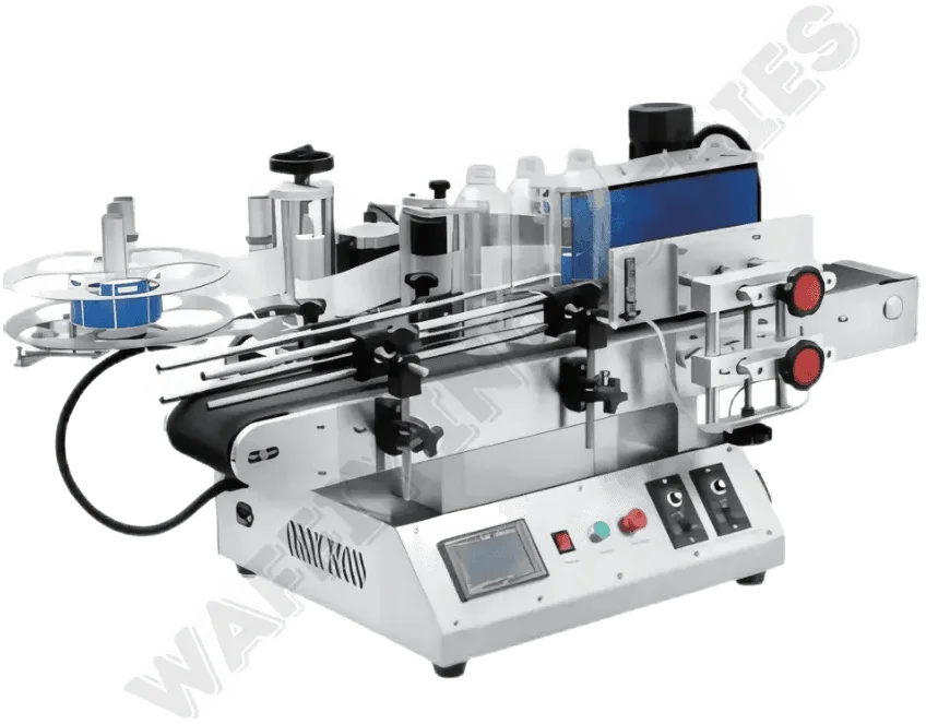 Mesin Pelabelan Automatik Botol Bulat Jenis Meja XT-100V — Label & Pencetak Kod Waffiy Packaging