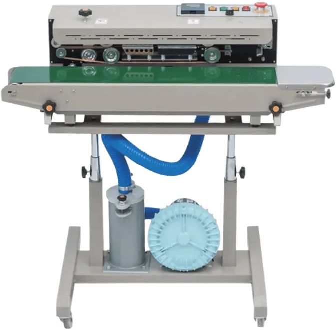 Continuous Air Filling Horizontal Sealer KD1000 — Pengedap & Vakum Waffiy Packaging