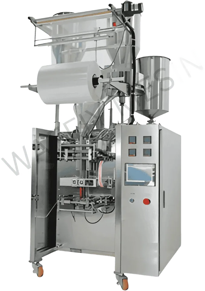 Mesin Pembungkus Popcorn 3-dalam-1 80III — Granul & Bijirin Waffiy Packaging