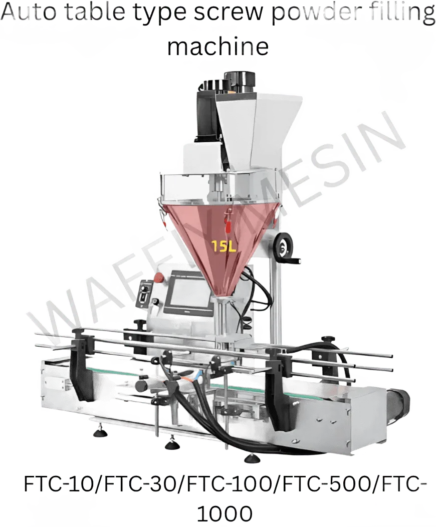 Pengisi Serbuk Auger Automatik Jenis Meja WF-PACK — Pengisian Botol Waffiy Packaging