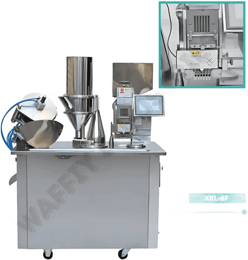Mesin Pengisian Kapsul Separa Automatik XKL-6F — Kapsul & Tablet Waffiy Packaging