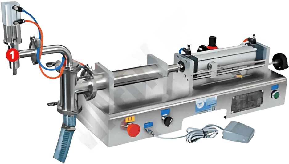 Mesin Pengisian Separa Automatik Pneumatik WF-PACK — Pengisian Botol Waffiy Packaging